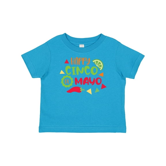 Inktastic Happy Cinco De Mayo with Lime and Red Pepper Boys or Girls Baby T-Shirt