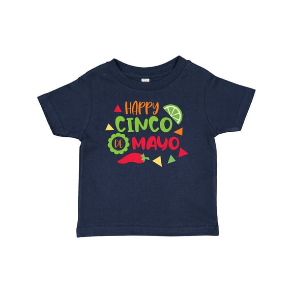 Inktastic Happy Cinco De Mayo with Lime and Red Pepper Boys or Girls Baby T-Shirt