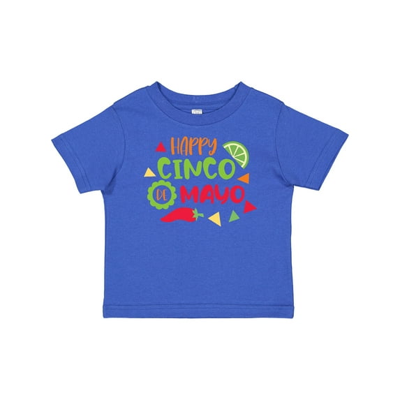 Inktastic Happy Cinco De Mayo with Lime and Red Pepper Boys or Girls Baby T-Shirt