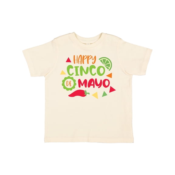 Inktastic Happy Cinco De Mayo with Lime and Red Pepper Boys or Girls Toddler T-Shirt