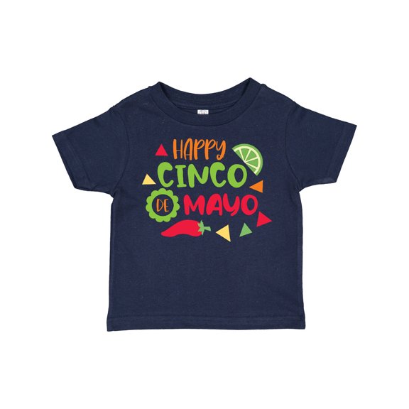 Inktastic Happy Cinco De Mayo with Lime and Red Pepper Boys or Girls Toddler T-Shirt