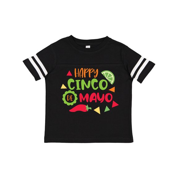 Inktastic Happy Cinco De Mayo with Lime and Red Pepper Boys or Girls Toddler T-Shirt