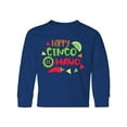 thumbnail image 1 of Inktastic Happy Cinco De Mayo with Lime and Red Pepper Long Sleeve Youth T-Shirt, 1 of 5