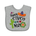 thumbnail image 1 of Inktastic Happy Cinco de Mayo- Sombrero, Cactus, Flowers Boys or Girls Baby Bib, 1 of 4