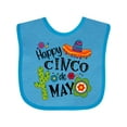 thumbnail image 1 of Inktastic Happy Cinco de Mayo- Sombrero, Cactus, Flowers Boys or Girls Baby Bib, 1 of 4