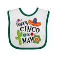 thumbnail image 1 of Inktastic Happy Cinco de Mayo- Sombrero, Cactus, Flowers Boys or Girls Baby Bib, 1 of 4
