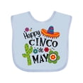 thumbnail image 1 of Inktastic Happy Cinco de Mayo- Sombrero, Cactus, Flowers Boys or Girls Baby Bib, 1 of 4