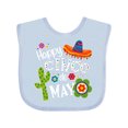 thumbnail image 1 of Inktastic Happy Cinco de Mayo- Sombrero, Cactus, Flowers Boys or Girls Baby Bib, 1 of 4