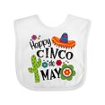 thumbnail image 1 of Inktastic Happy Cinco de Mayo- Sombrero, Cactus, Flowers Boys or Girls Baby Bib, 1 of 4