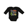 thumbnail image 1 of Inktastic Happy Cinco de Mayo- Sombrero, Cactus, Flowers Boys or Girls Long Sleeve Baby Bodysuit, 1 of 5