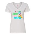 thumbnail image 1 of Inktastic Happy Cinco de Mayo- sombrero Women's V-Neck T-Shirt, 1 of 5