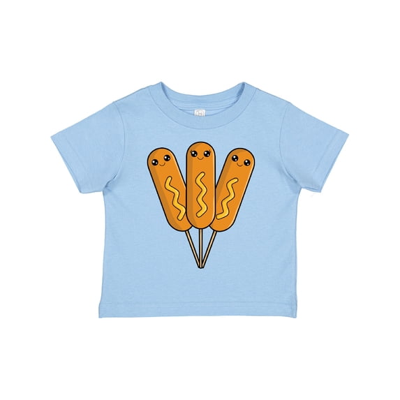 Inktastic Happy Corn Dogs with Mustard Boys or Girls Toddler T-Shirt