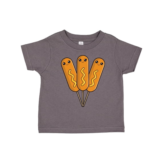 Inktastic Happy Corn Dogs with Mustard Boys or Girls Toddler T-Shirt