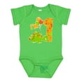 thumbnail image 1 of Inktastic Happy Dinosaur First Birthday-green Boys or Girls Baby Bodysuit, 1 of 5
