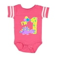 thumbnail image 1 of Inktastic Happy Dinosaur First Birthday-purple Boys or Girls Baby Bodysuit, 1 of 5