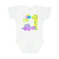 thumbnail image 1 of Inktastic Happy Dinosaur First Birthday-purple Boys or Girls Baby Bodysuit, 1 of 5