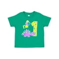 thumbnail image 1 of Inktastic Happy Dinosaur First Birthday-purple Boys or Girls Baby T-Shirt, 1 of 5