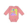 thumbnail image 1 of Inktastic Happy Dinosaur First Birthday-purple Boys or Girls Long Sleeve Baby Bodysuit, 1 of 5