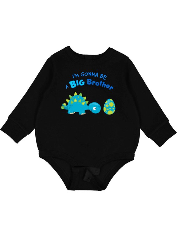 Happy Dinosaur Future Big Brother Baby Fleece Bodysuit