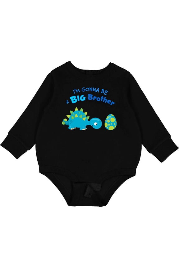 Happy Dinosaur Future Big Brother Baby Fleece Bodysuit