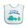 thumbnail image 1 of Inktastic Happy Dinosaur Future Big Brother Boys Baby Bib, 1 of 4
