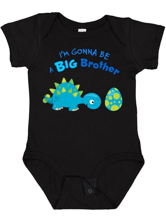Happy Dinosaur Future Big Brother Boys Baby Bodysuit