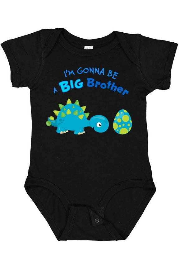 Happy Dinosaur Future Big Brother Boys Baby Bodysuit