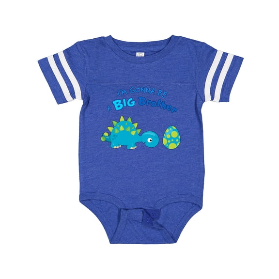 Inktastic Happy Dinosaur Future Big Brother Boys Baby Bodysuit