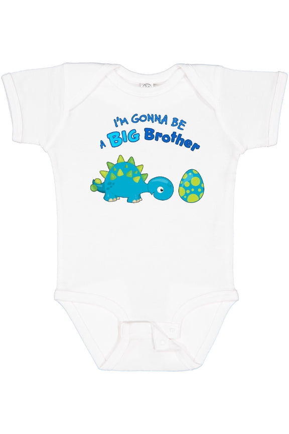 Happy Dinosaur Future Big Brother Boys Baby Bodysuit