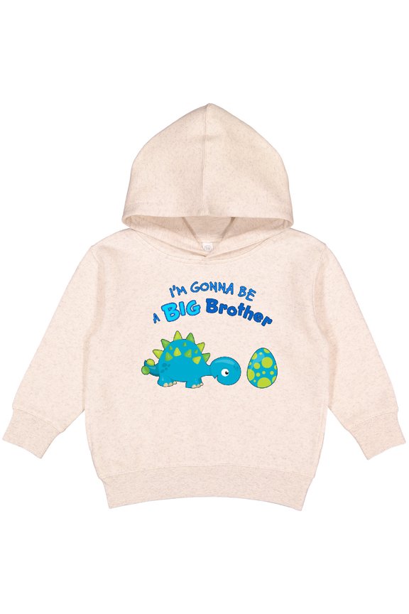 Happy Dinosaur Future Big Brother Toddler Hoodie