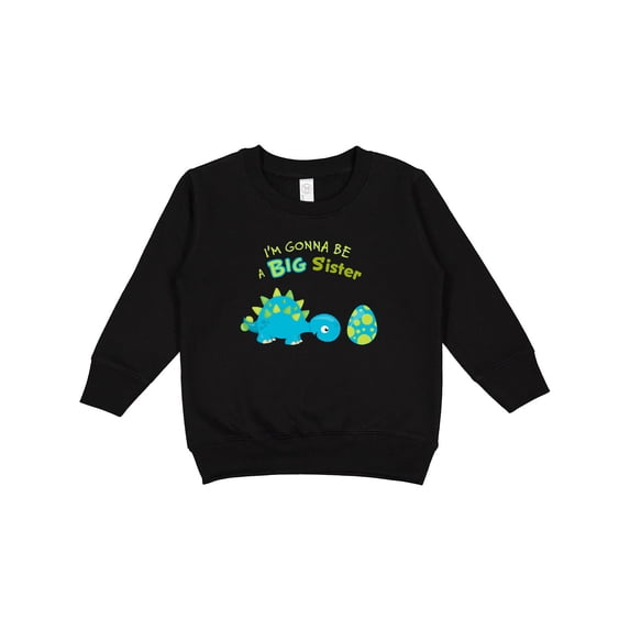 Inktastic Happy Dinosaur Future Big Sister Toddler Sweatshirt