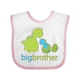 thumbnail image 1 of Inktastic Happy Dinosaur New Big Brother Boys Baby Bib, 1 of 4