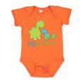 thumbnail image 1 of Inktastic Happy Dinosaur New Big Brother Boys Baby Bodysuit, 1 of 5