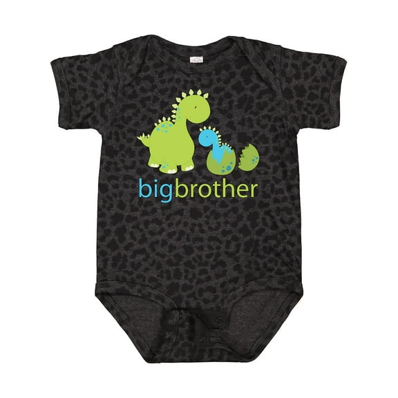 Inktastic Happy Dinosaur New Big Brother Boys Baby Bodysuit