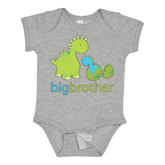 Inktastic Happy Dinosaur New Big Brother Boys Baby Bodysuit