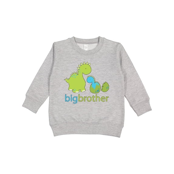 Inktastic Happy Dinosaur New Big Brother Toddler Sweatshirt
