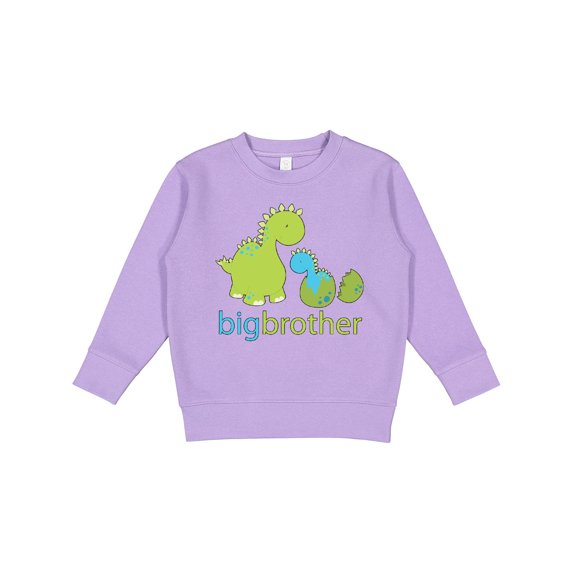 Inktastic Happy Dinosaur New Big Brother Toddler Sweatshirt