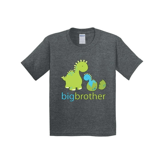 Inktastic Happy Dinosaur New Big Brother Youth T-Shirt