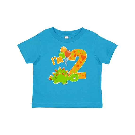 Inktastic Happy Dinosaur Second Birthday-green Boys or Girls Baby T-Shirt