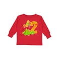 thumbnail image 1 of Inktastic Happy Dinosaur Second Birthday-green Boys or Girls Long Sleeve Toddler T-Shirt, 1 of 5