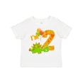 thumbnail image 1 of Inktastic Happy Dinosaur Second Birthday-green Boys or Girls Toddler T-Shirt, 1 of 5