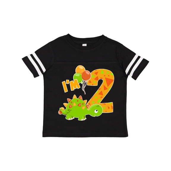 Inktastic Happy Dinosaur Second Birthday-green Boys or Girls Toddler T-Shirt