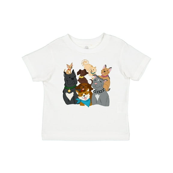 Inktastic Happy Dog Family Boys or Girls Baby T-Shirt