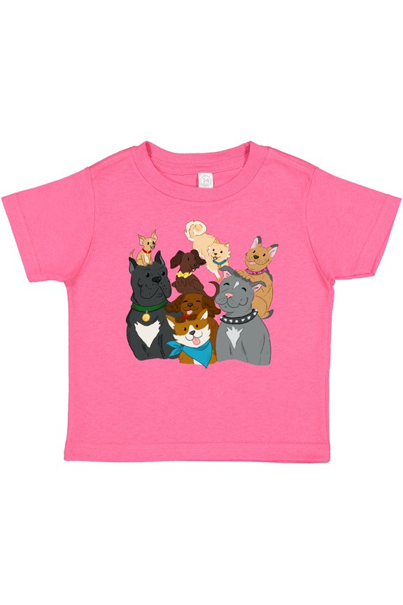 Happy Dog Family Boys or Girls Baby T-Shirt