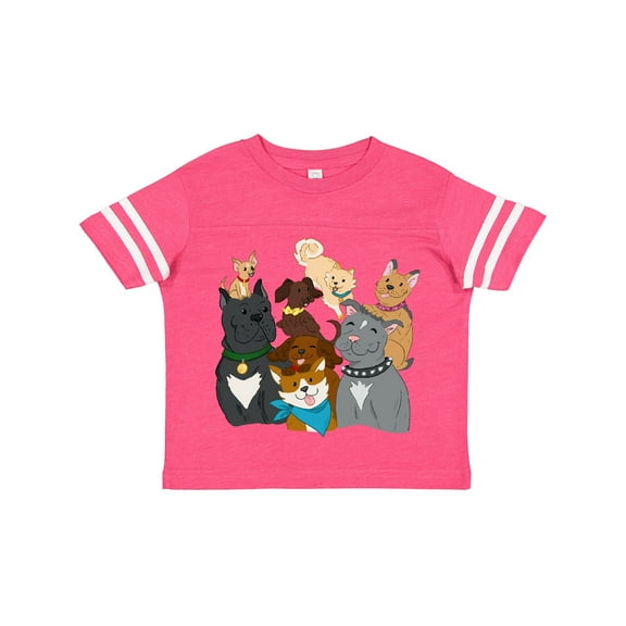 Inktastic Happy Dog Family Boys or Girls Toddler T-Shirt