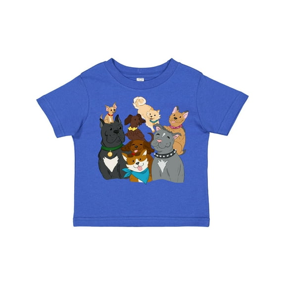 Inktastic Happy Dog Family Boys or Girls Toddler T-Shirt