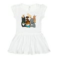 thumbnail image 1 of Inktastic Happy Dog Family Girls Baby Dress, 1 of 5