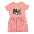 thumbnail image 1 of Inktastic Happy Dog Family Girls Toddler Dress, 1 of 5