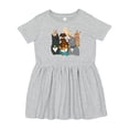 thumbnail image 1 of Inktastic Happy Dog Family Girls Toddler Dress, 1 of 5