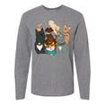 thumbnail image 1 of Inktastic Happy Dog Family Long Sleeve T-Shirt, 1 of 5